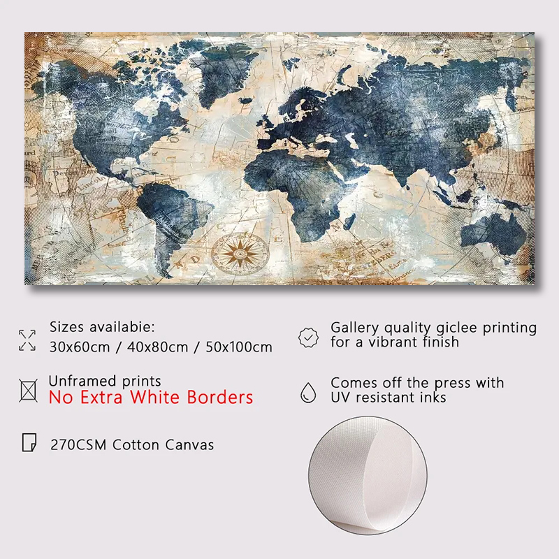 1pc cartaz de lona arte do vin - Star Map Poster avaliação e preço