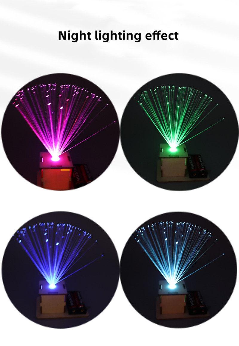 Diy cor fibra óptica luz haste - Science Project Kit avaliação e preço