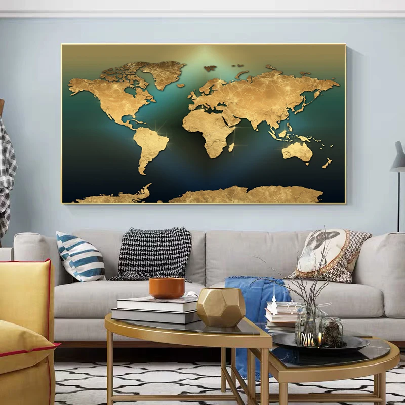 Mapa mundi moderno e minimalis - Star Map Poster avaliação e preço